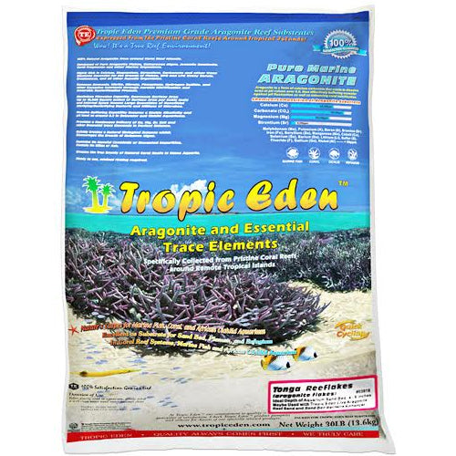 Tropic Eden Reeflakes Aragonite Sand - 30lb