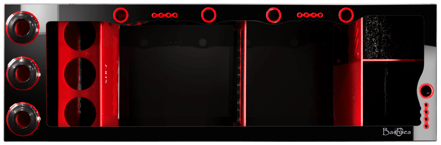 Bashsea 48x15x16" Ferrari Signature Series Sump GEN 2 - RED & Black