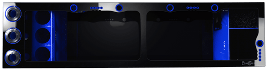 Bashsea 60x15x16" Royal Signature Series Sump - BLUE & BLACK - Includes Freight