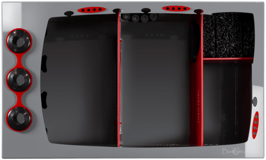 Bashsea Smart Series 30x18x16 Sump - RED