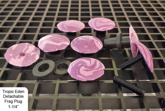 Tropic Eden Detachable Coral Frag Plug Round 1.25" (12/pack)