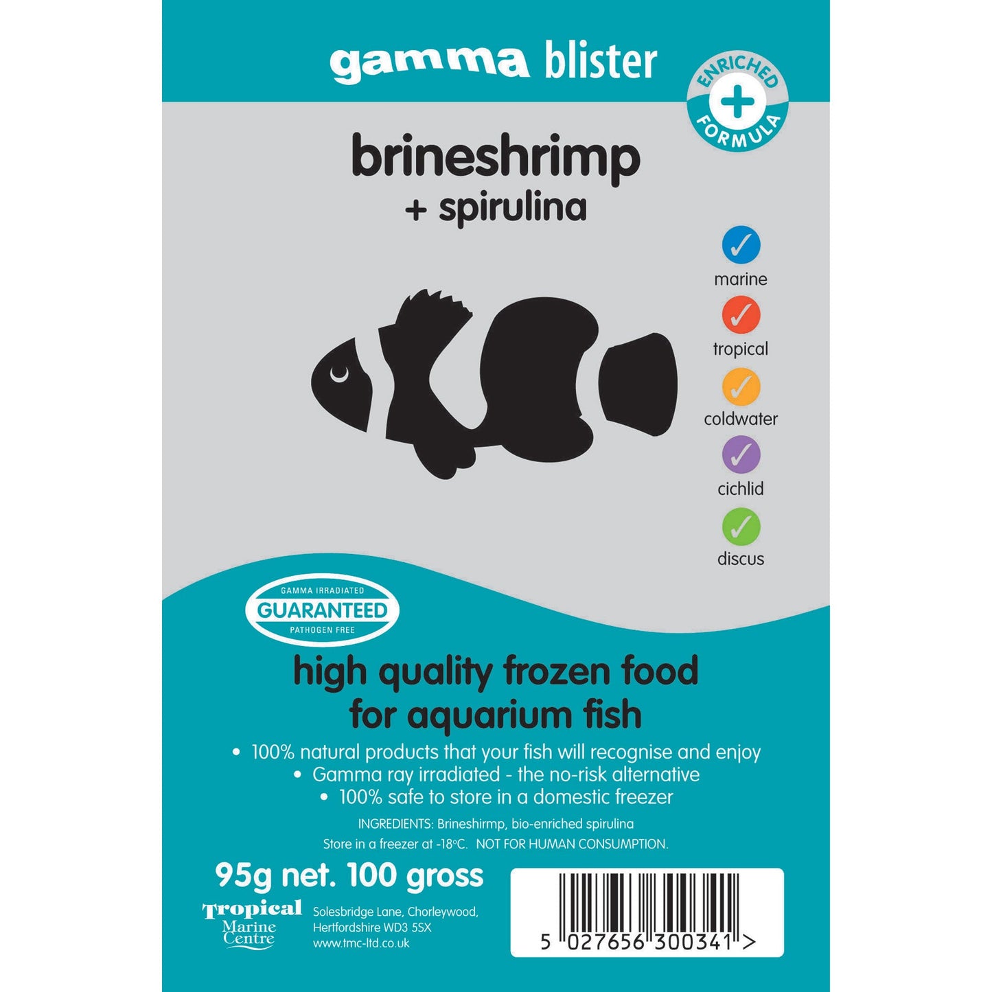Gamma Blister Pack: Brine Shrimp plus Omega 3