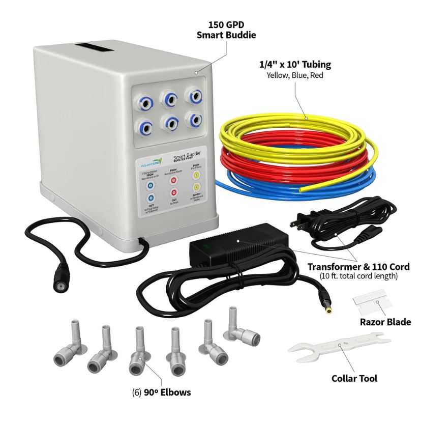 AquaticLife Smart Buddie Booster Pump for 150 GPD RO Systems