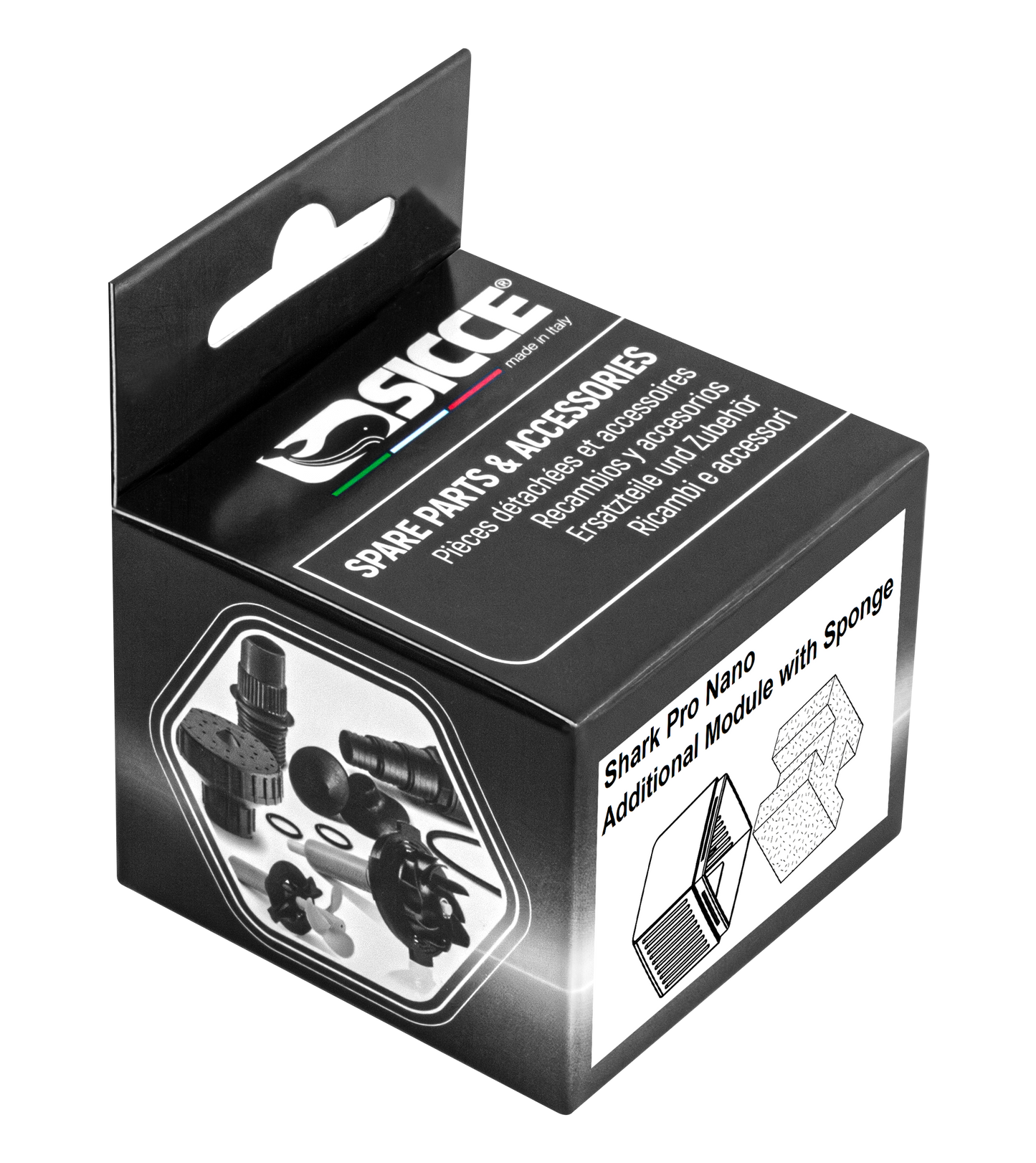 Sicce Shark Pro Nano Additional Module with Sponge