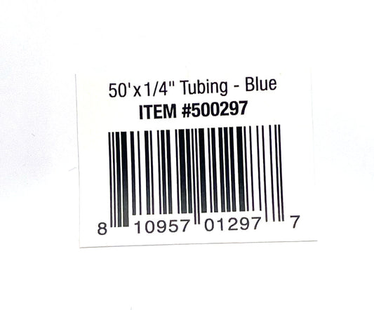 Aquatic Life Tubing Polyethylene 50 FT x 1/4 IN Blue
