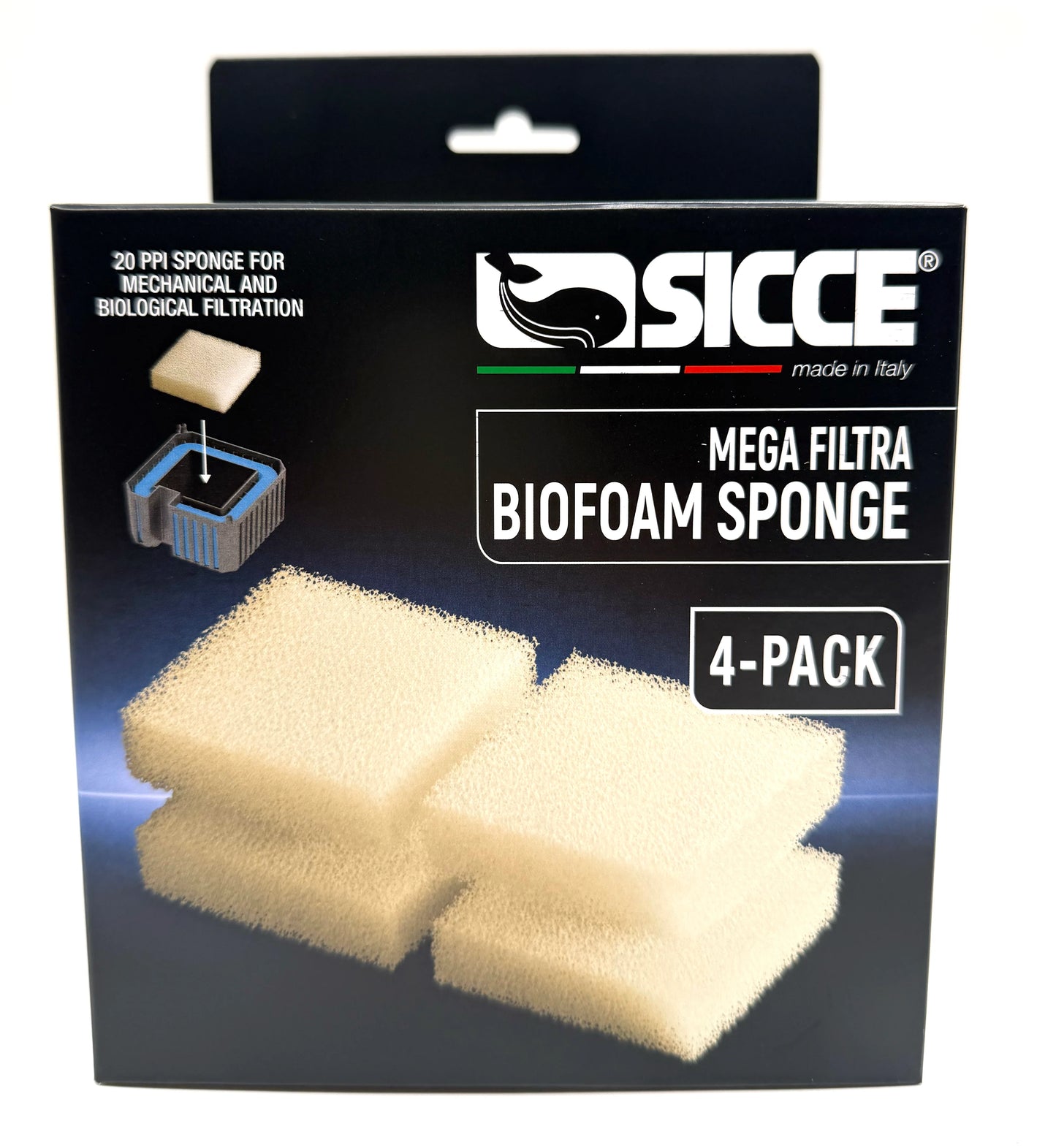 Sicce MEGA FILTRA Replacement Biofoam Sponges (4units)