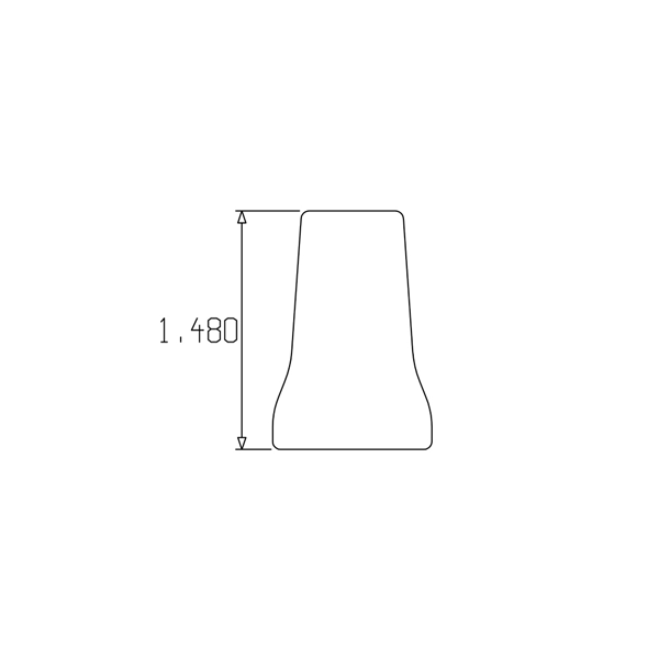 Loc-Line 1/2" Round Nozzle, 1/2" output