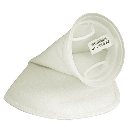 Premium Aquatics 200 Micron Felt Filter Sock - 7” x 16.5” with Plastic Ring