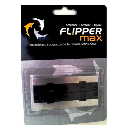 Flipper Cleaner Max Stainless Steel Blades - 2pk - For Glass Tanks