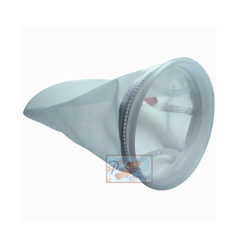 Premium Aquatics 200 Micron Mesh Filter Sock - 7” x 16.5” with Plastic Oring