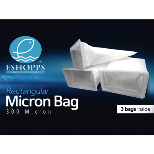 Eshopps Rectangle 300 Micron Filter Bag - 3 PACK