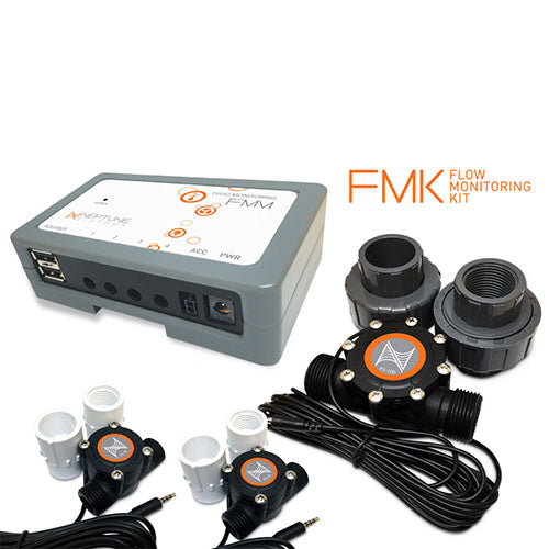 Neptune Systems Flow Monitoring Kit  (FMM, (2) FS-50, (4) 1/2" Adapters, (1) FS-100, (2) 1" union