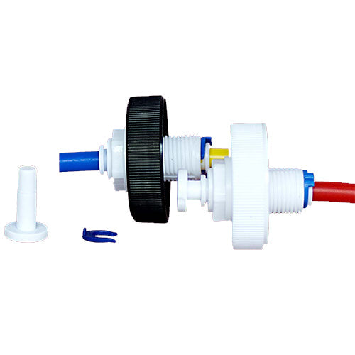 ME Coral Bulkhead Lids for Gallon Jugs (Pair)