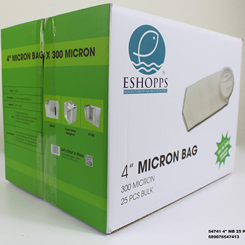 Eshopps 4" Ring 300 micron Filter bag - 25pk