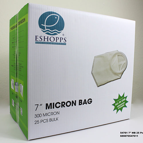Eshopps 7" Ring 300 micron Filter bag - 25pk