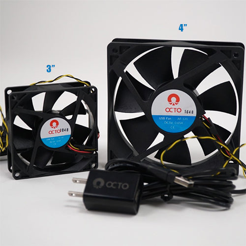 Octo 4 inch USB Smart Fan