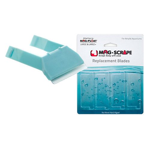 Mag-Float Mag-Scrape - (Acrylic Cleaner) replacement blades (For Small/Medium) - (4 pack)