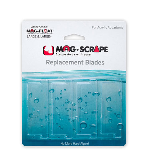 Mag-Float Mag-Scrape - (Acrylic Cleaner) replacement blades (For Large/Large+) - (4 pack)