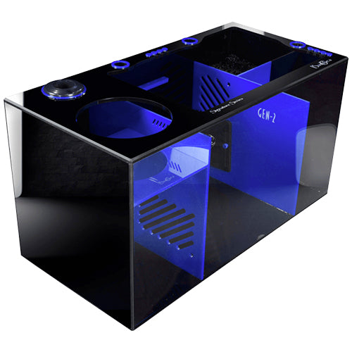 Bashsea 30x15x16" Royal Signature Series Sump - Black & Blue