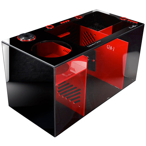 Bashsea 30x15x16" Ferrari Signature Series Sump - Black & Red