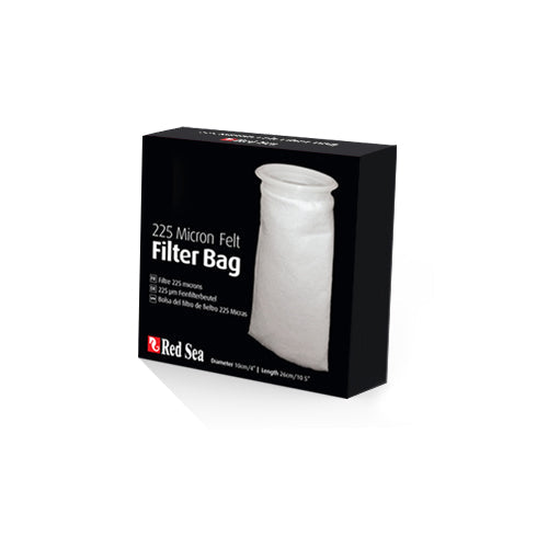 Red Sea 225 micron Felt filter sock - 4" Plastic Ring - 10.5" Long