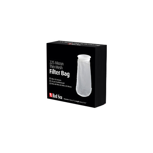 Red Sea 225 micron Thin-mesh filter sock - 4" Plastic Ring - 10.5" Long