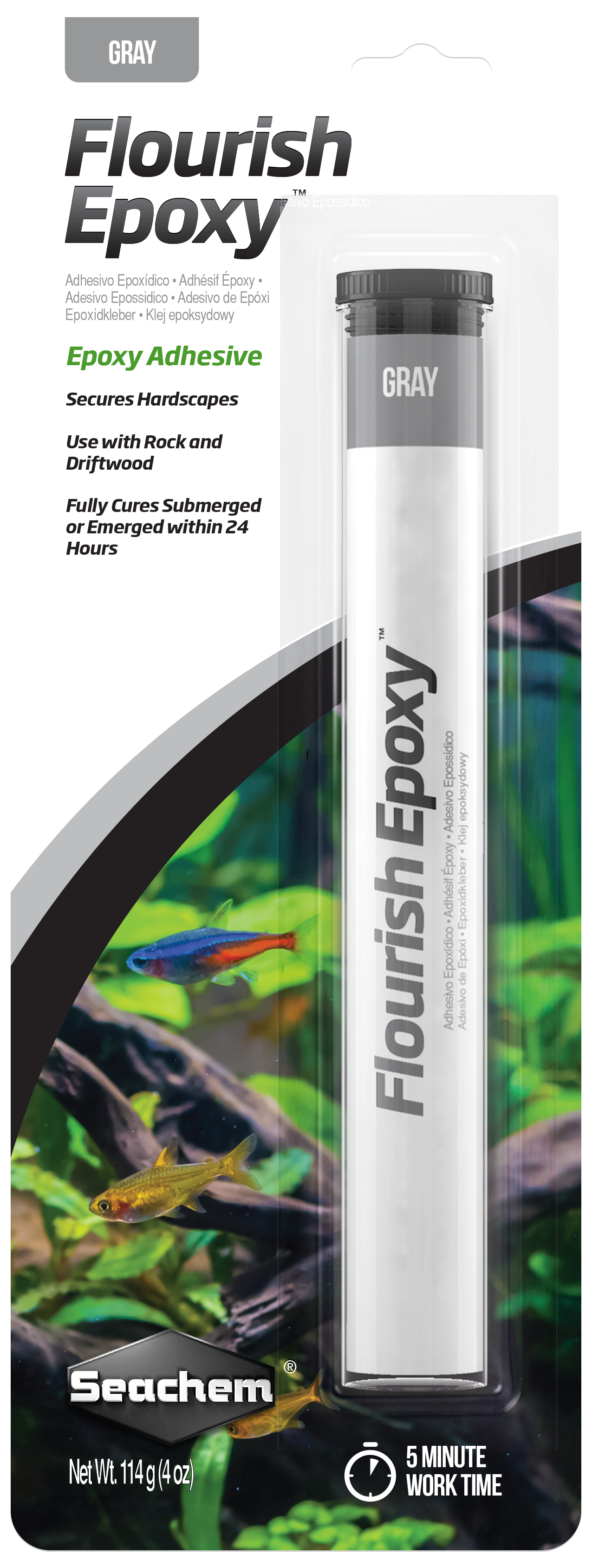 Seachem Flourish Epoxy - Gray - 114 g / 4 oz.