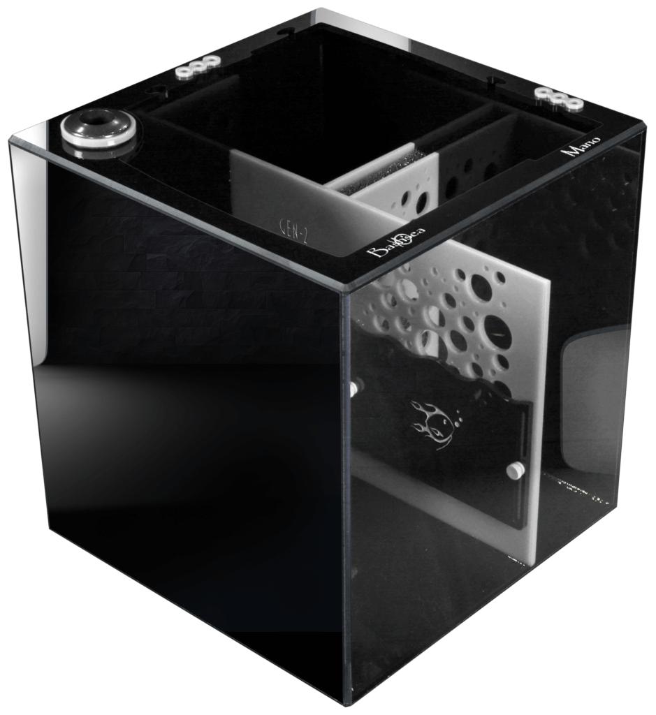 Bashsea 14x14x15" MANO Signature Series Sump - BLACK & WHITE