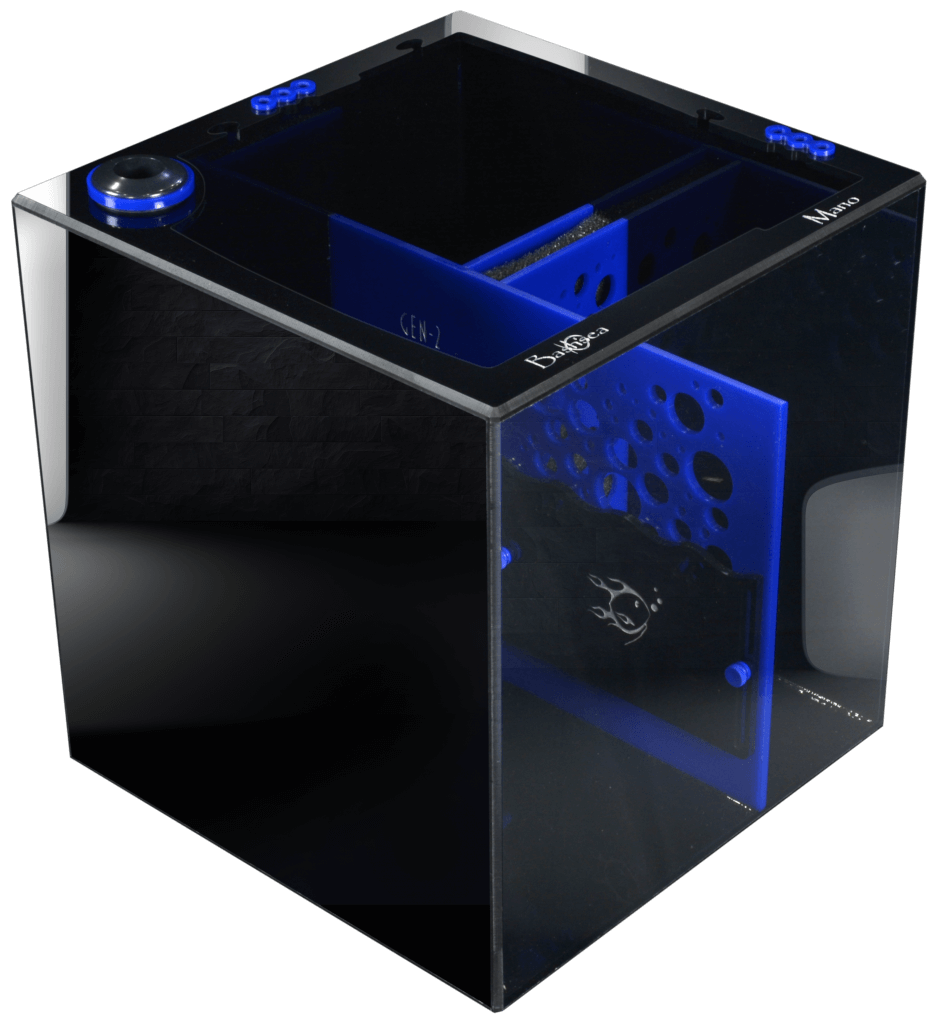 Bashsea 14x14x15" MANO Signature Series Sump - BLACK & BLUE