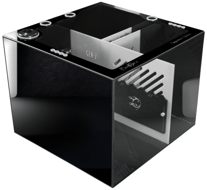 Bashsea 20x20x16" CUBE Signature Series Sump - BLACK & WHITE