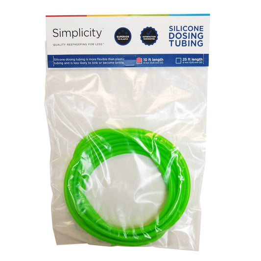 Simplicity Heavy-Duty Silicone Dosing Pump Tubing - Green - 10 Feet