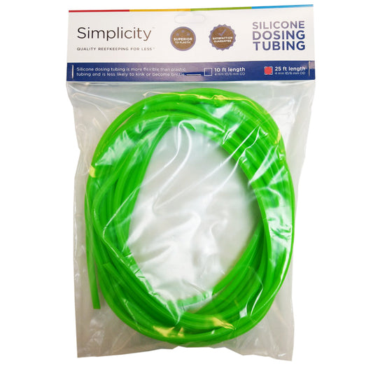 Simplicity Heavy-Duty Silicone Dosing Pump Tubing - Green - 25 Feet