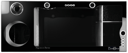 Bashsea 36x15x16" Tuxedo Signature Series Sump GEN 2 - BLACK & WHITE