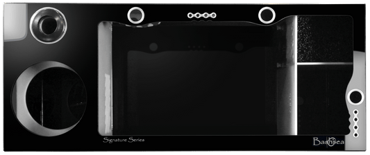 Bashsea 36x15x16" Tuxedo Signature Series Sump GEN 2 - BLACK & WHITE