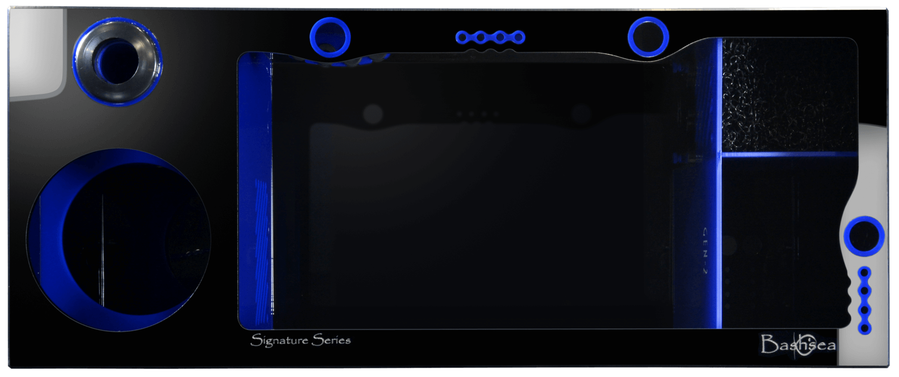 Bashsea 36x15x16" Royal Signature Series Sump - Black & BLUE