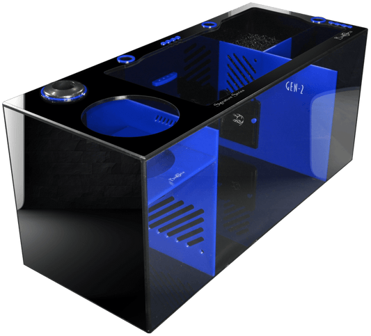 Bashsea 36x15x16" Royal Signature Series Sump - Black & BLUE