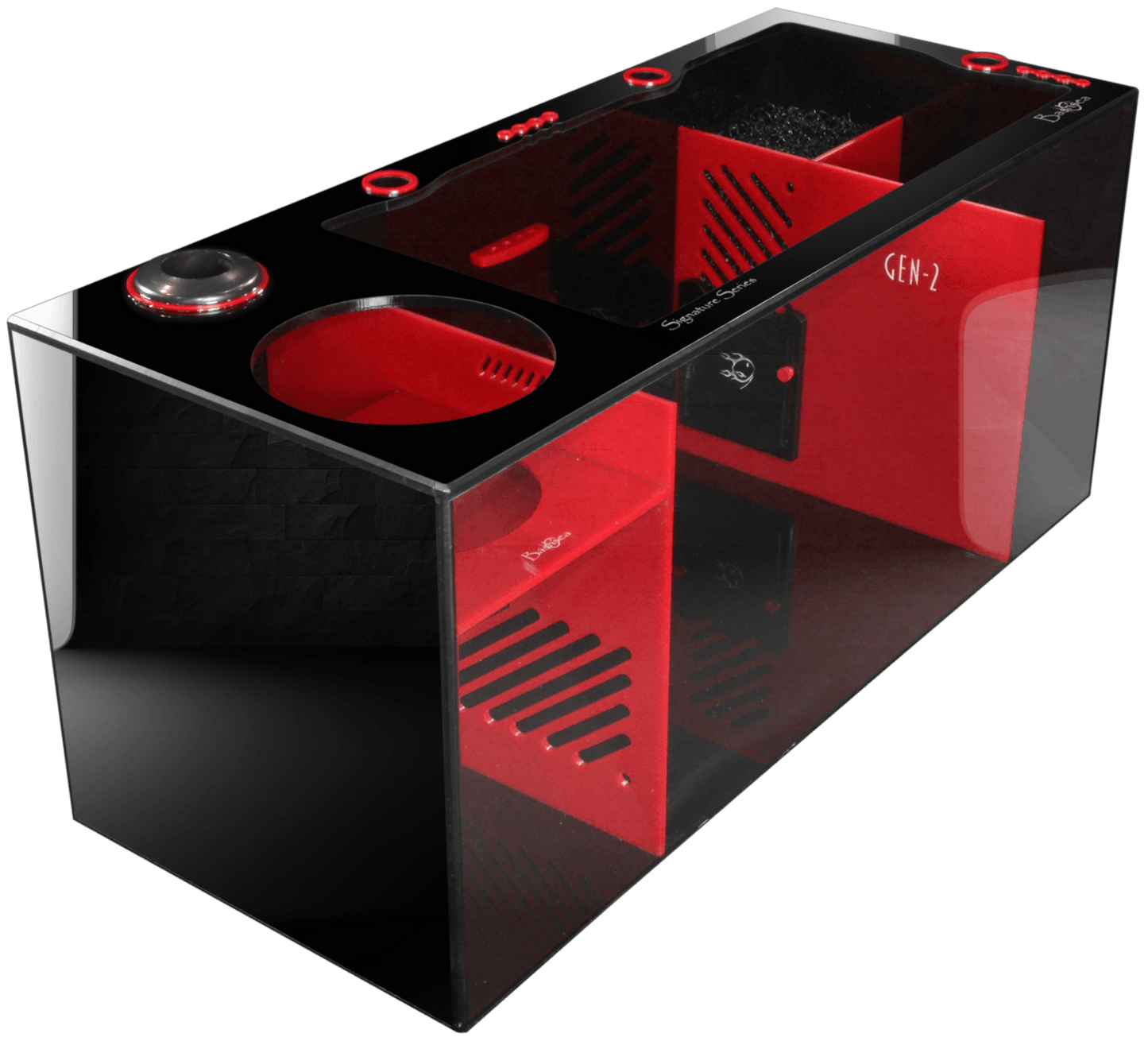 Bashsea 36x15x16" Ferrari Signature Series Sump - RED & Black