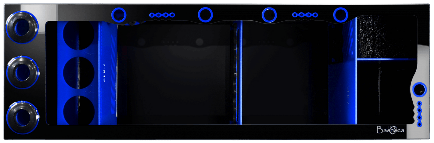 Bashsea 48x15x16" Royal Signature Series Sump GEN 2 - BLUE & BLACK