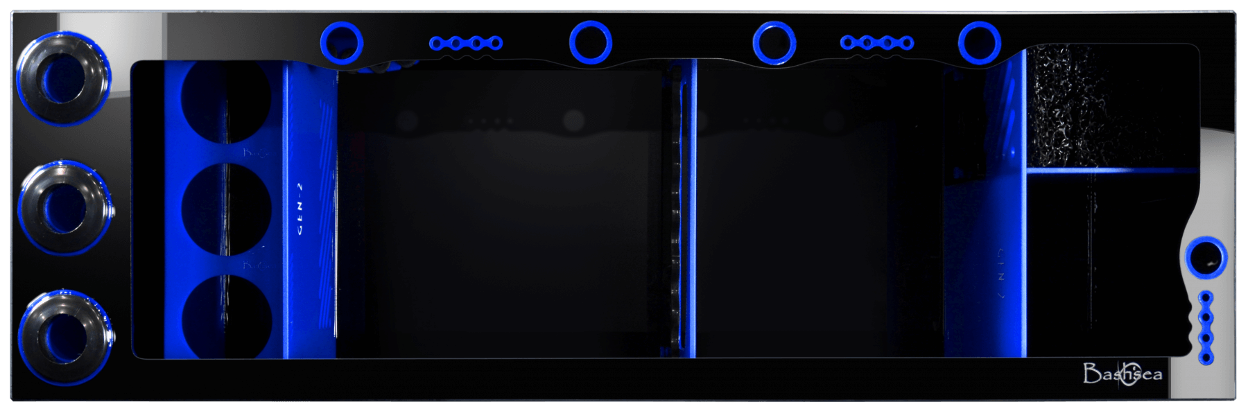 Bashsea 48x15x16" Royal Signature Series Sump GEN 2 - BLUE & BLACK