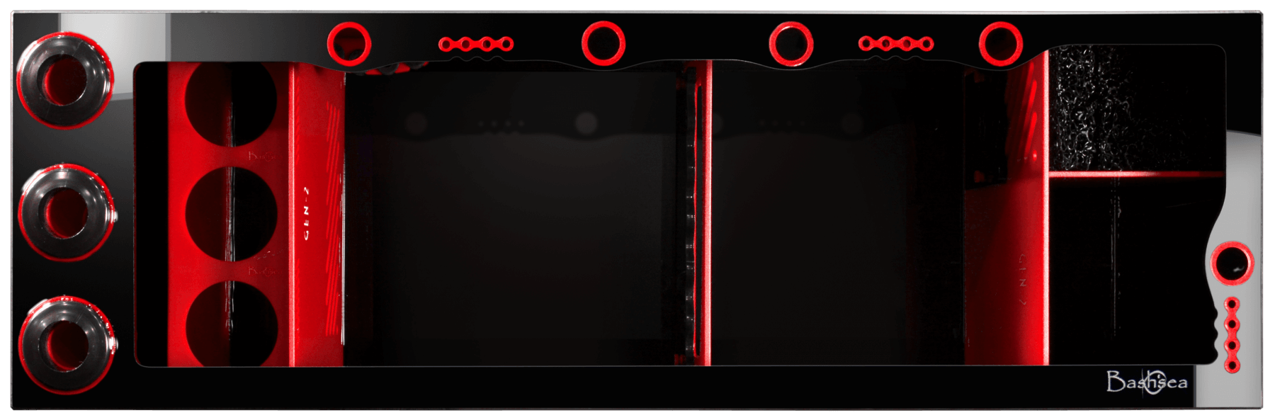 Bashsea 48x15x16" Ferrari Signature Series Sump GEN 2 - RED & Black