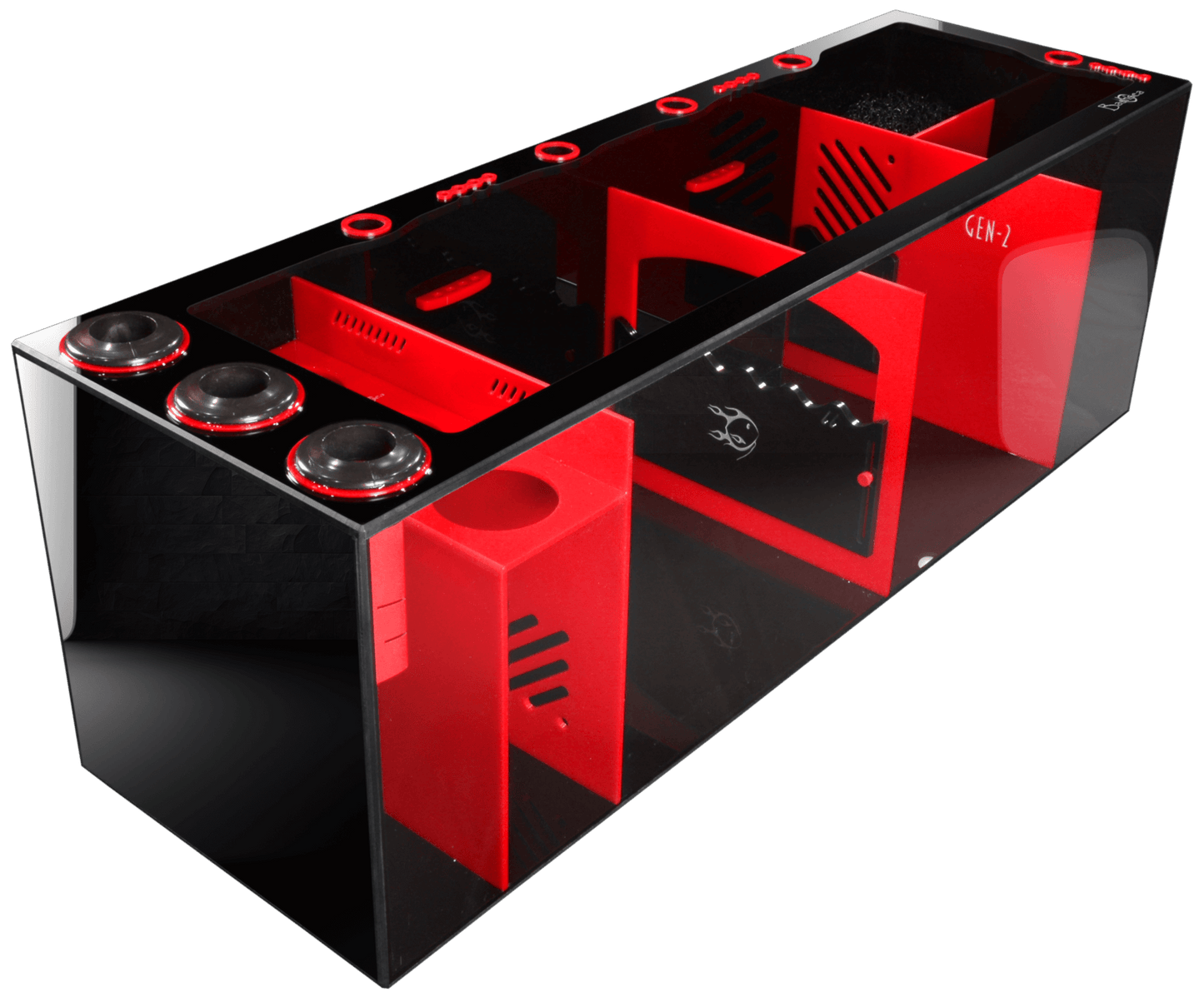 Bashsea 48x15x16" Ferrari Signature Series Sump GEN 2 - RED & Black