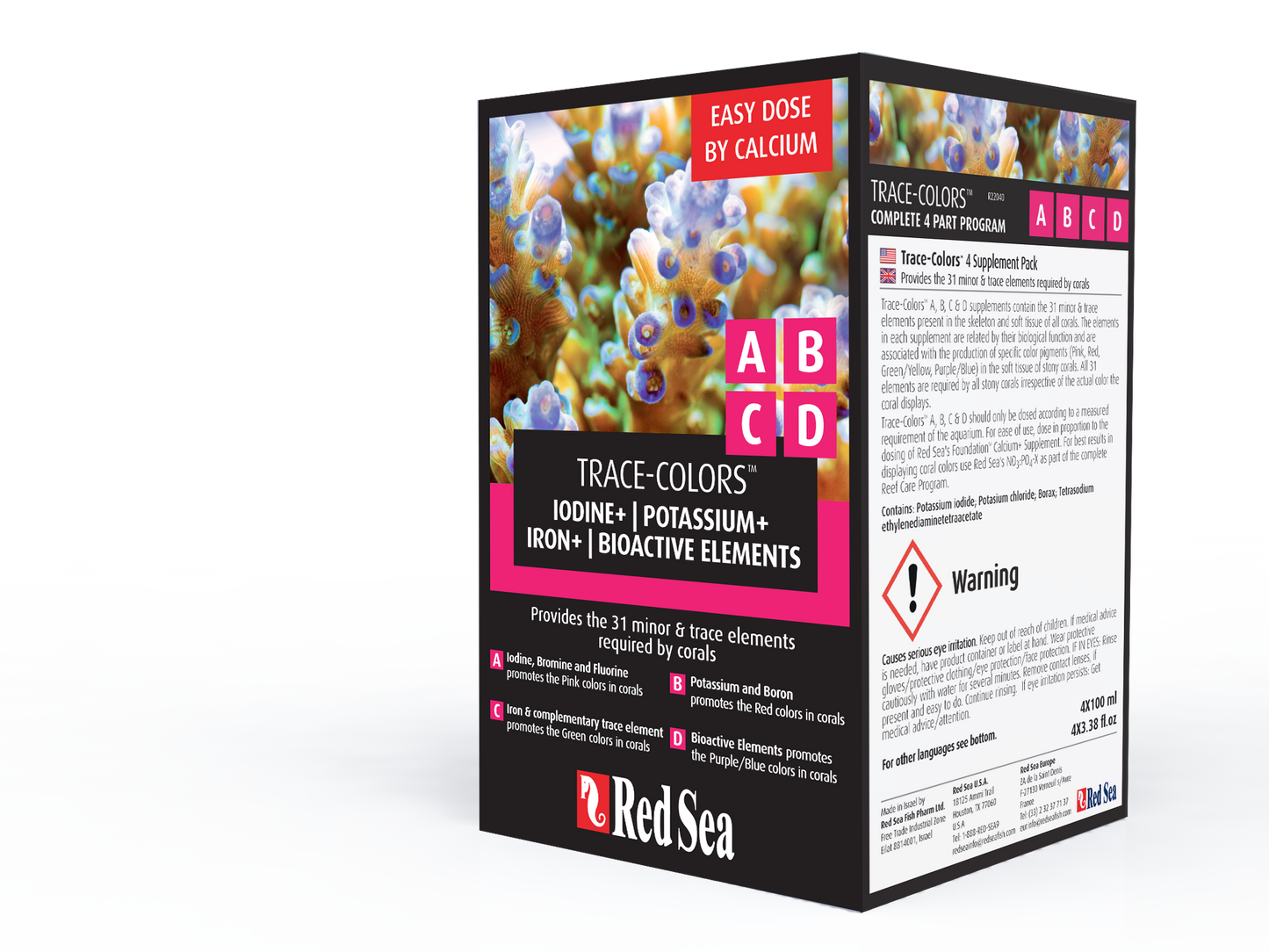 Red Sea Trace Colors ABCD 4-Pack (4@100ml)
