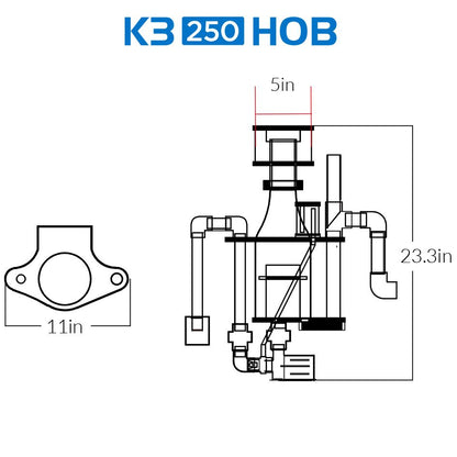 Icecap K3-250HOB Round Skimmer