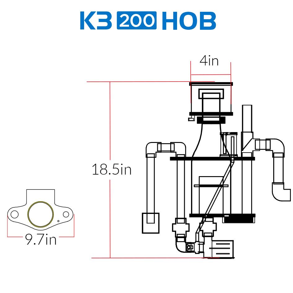 Icecap K3-200HOB Round Skimmer