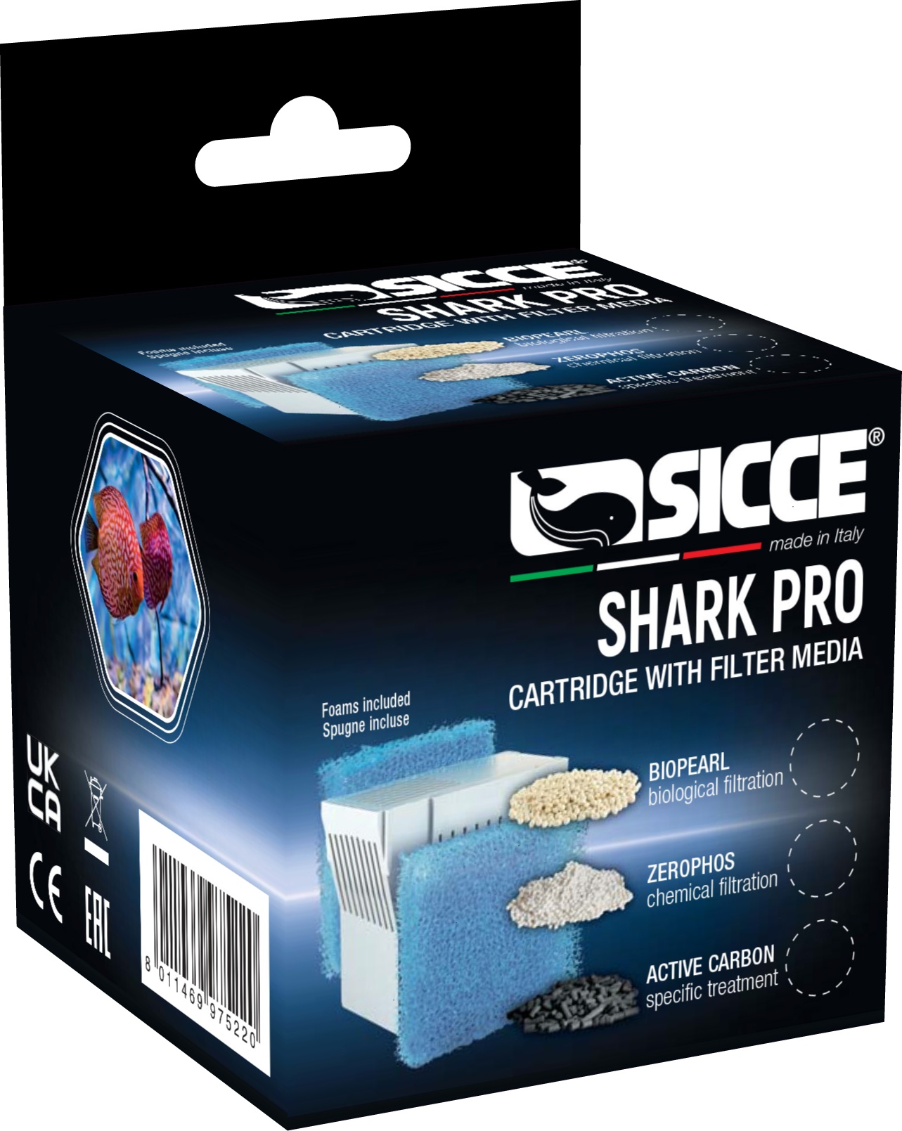 SHARK PRO Hyperbio Pearl Cartridge with Sponge 20ppi