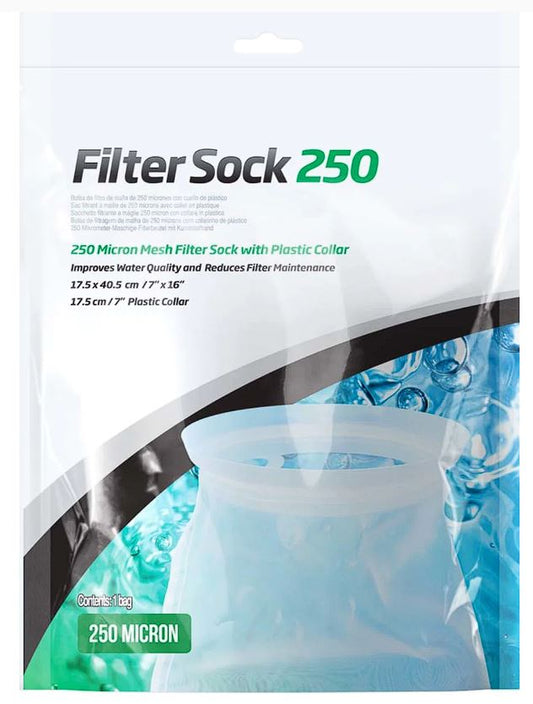 Seachem Filter Sock - 250 micron mesh 7x16"
