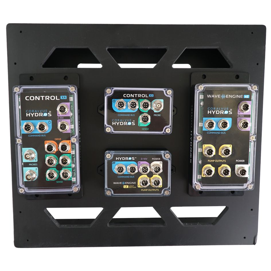 Mini Black Aquarium Controller Board Wire Management System