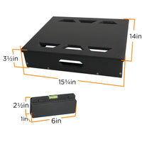 Mini Black Aquarium Controller Board Wire Management System