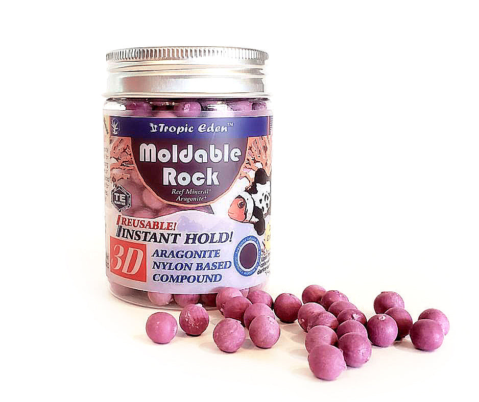 Tropic Eden 3D Moldable Rock - Dark Coralline 4oz