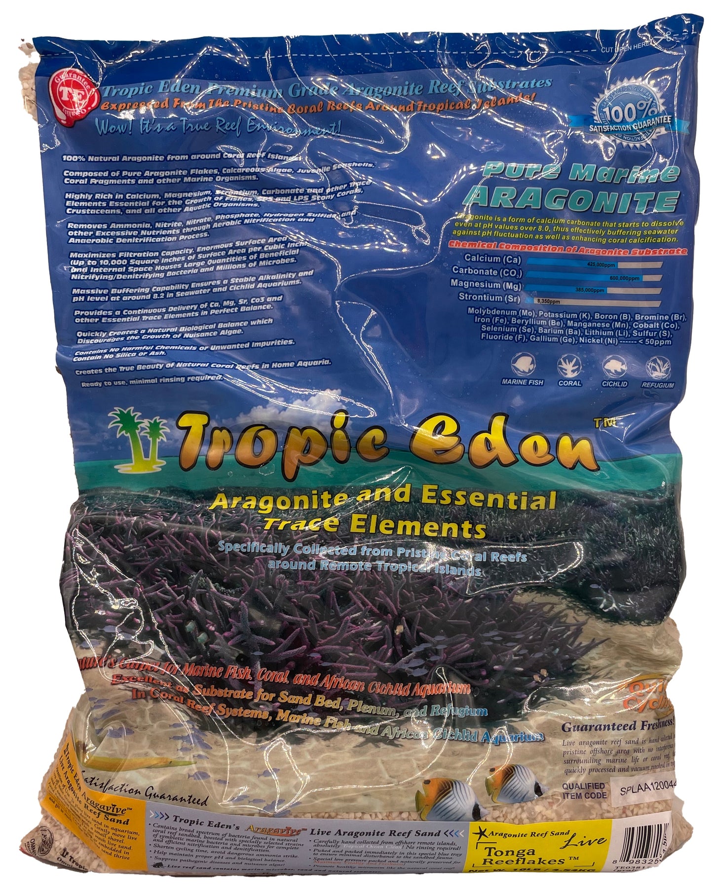 Tropic Eden Live Reeflakes Sand 10lb